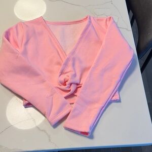 Pink girls Wrap Top